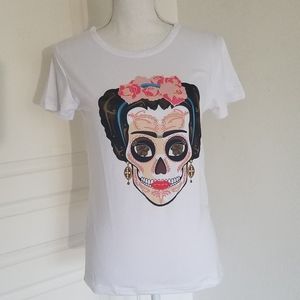 Frida Kahlo skull shirt